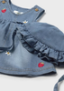 Girl Dress with Hat Set - Denim