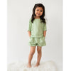 Ribbed Bamboo Baggy Top & Shorts Set - Misty Sage
