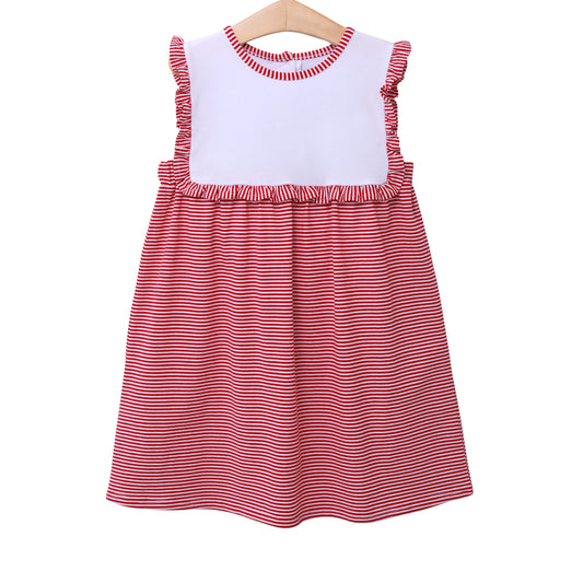 Alice Dress - Red Stripe