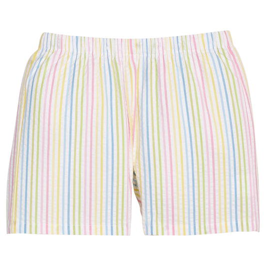 Basic Short - Rainbow Stripe Seersucker