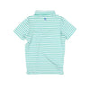 Emerald Stripe Polo Short Sleeve