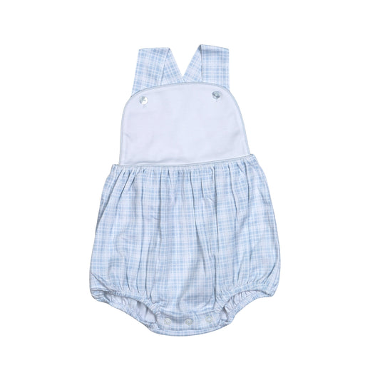 Casey Blue Plaids Pima Sun Bubble