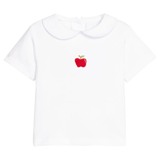 Crochet Peter Pan Shirt - Apple