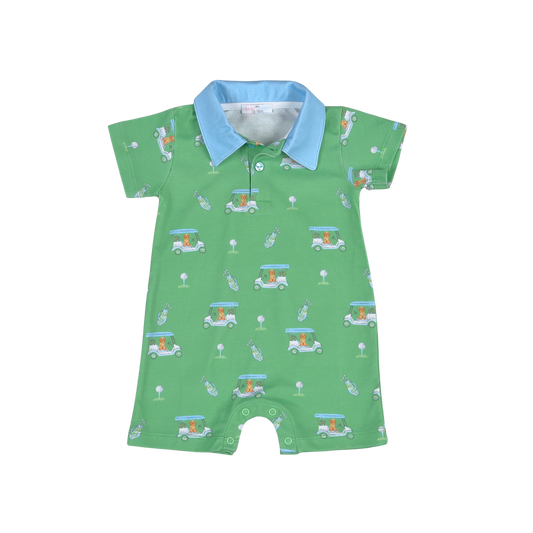 Golf Buddies Blue Romper