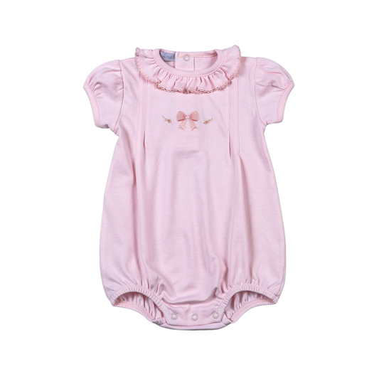 Pink Coquette Hand Embroidery Bubble