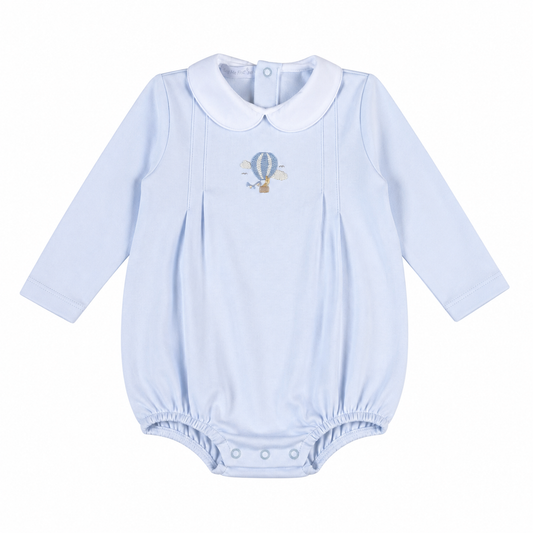 Blue Giraffe In the Sky Hand Embroidery Bubble