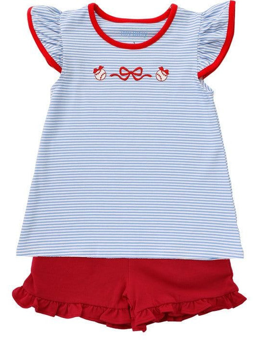 Baseball Flutter Short Set