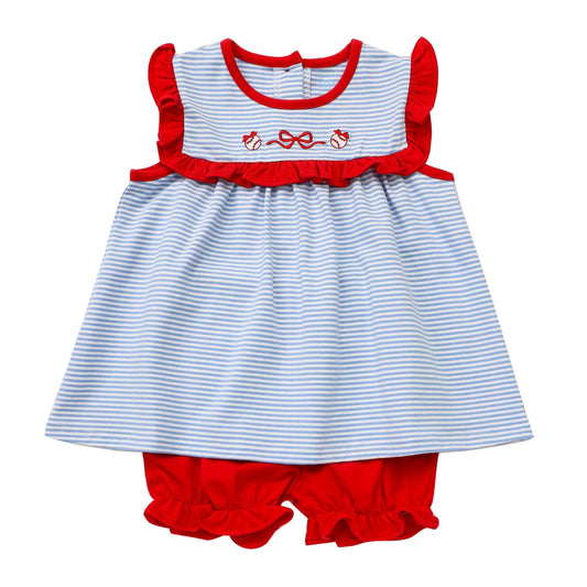 Baseball Bloomer Set
