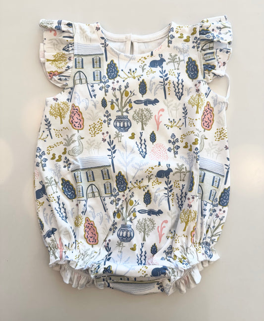 Girls Sleeveless Classic Bubble - English Countryside