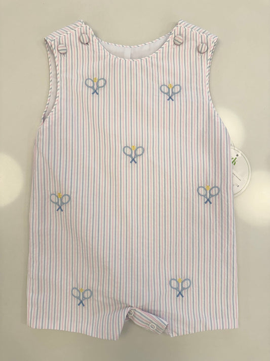 Tennis Ashton Shortall, Cheery Berry Stripe Seersucker
