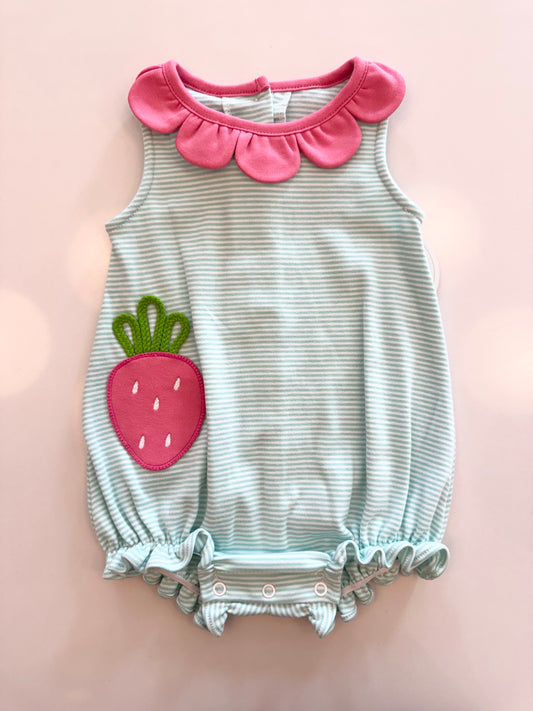 Strawberry Reagan Bubble, Mint Bitty Stripe Mint