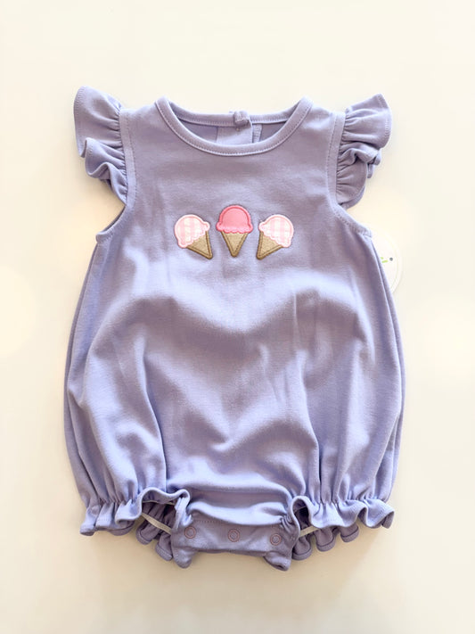 Ice Cream Angel Bubble, Lavender Knit