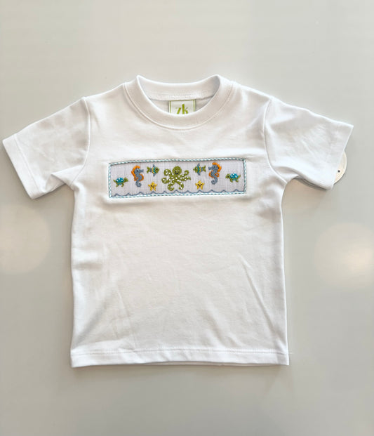 Under the Sea Harry's Play Tee, White Knit