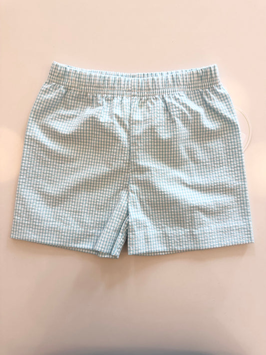 Under the Sea Leo Short, Sky Mini Seersucker