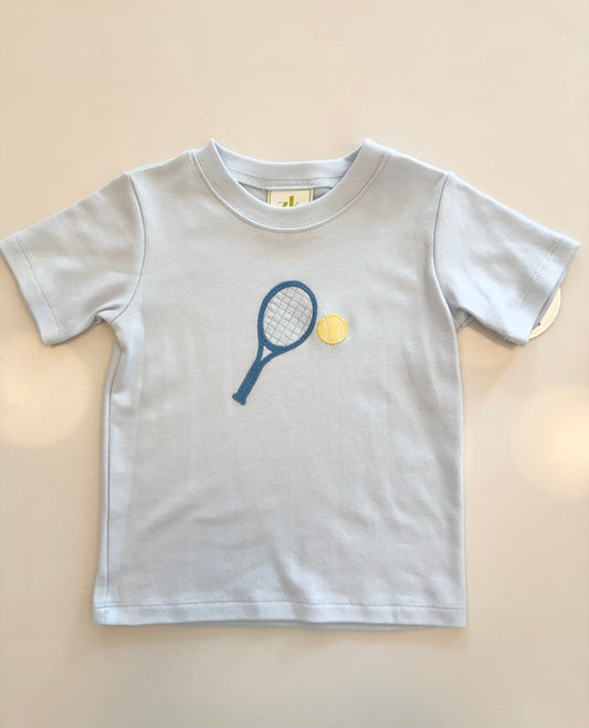 Tennis Harry's Play Tee, Light Blue Knit