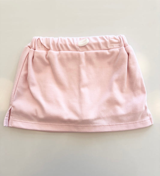 Miley Skort with Pink Tiny Stripes, Pink Knit