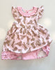 Golden Pup Flutters Dress Set