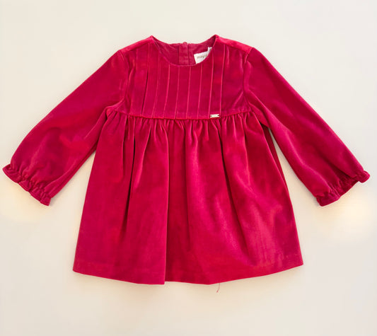 Newborn Girl Velvet Dress