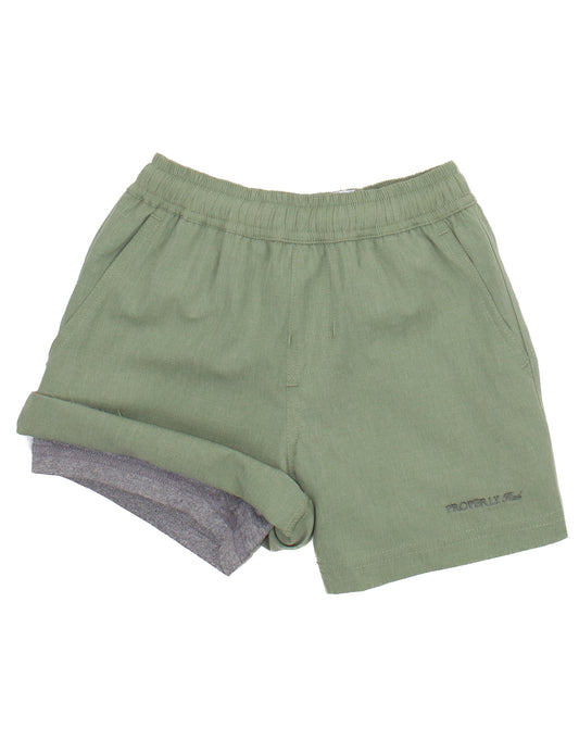 Boys Ace Short Sage Green