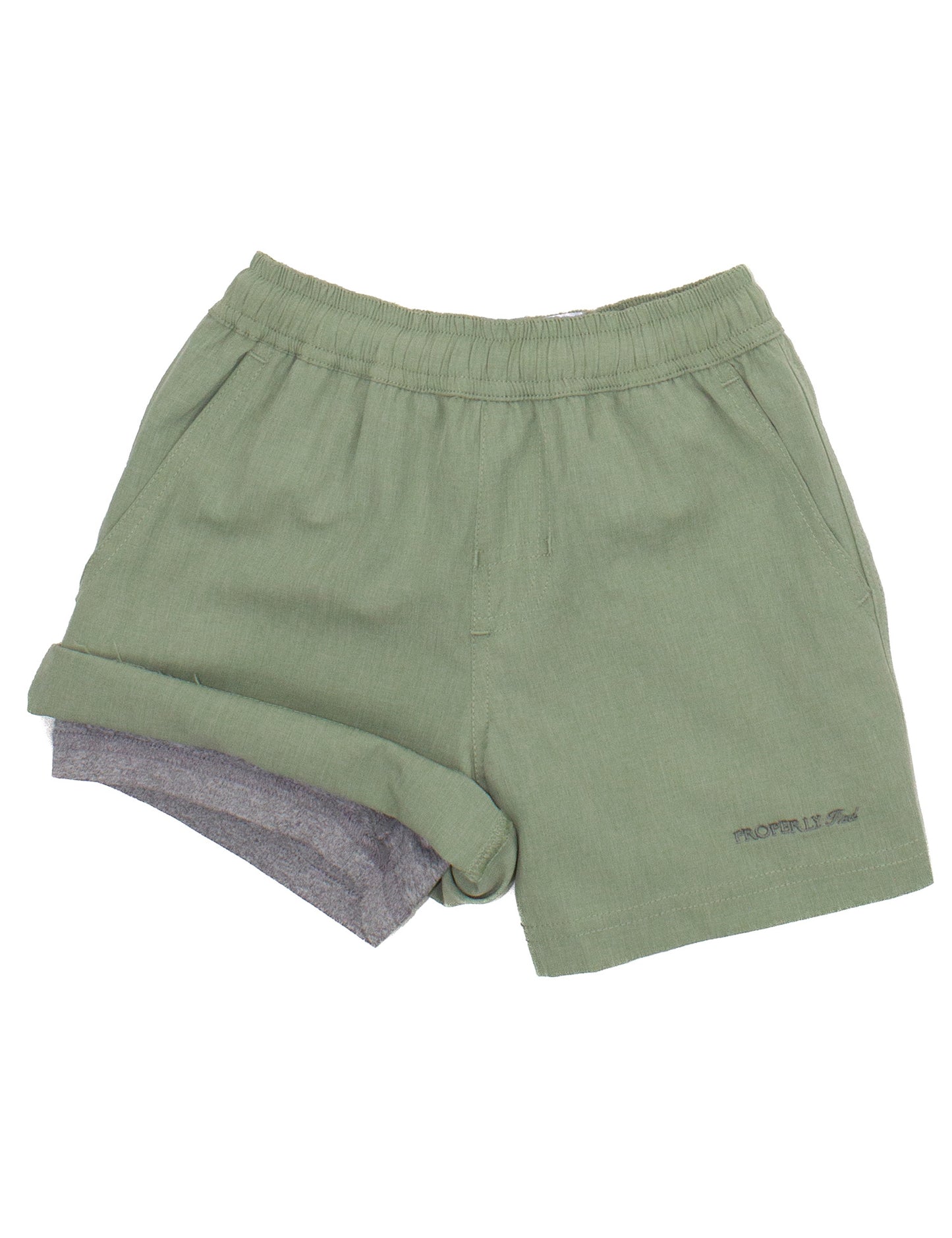 Boys Ace Short Sage Green