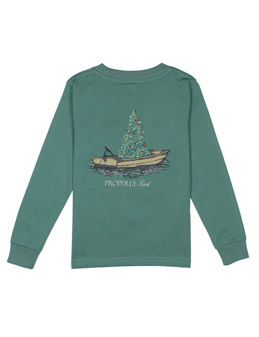 Boys Jolly Boat Long Sleeve Marin Green