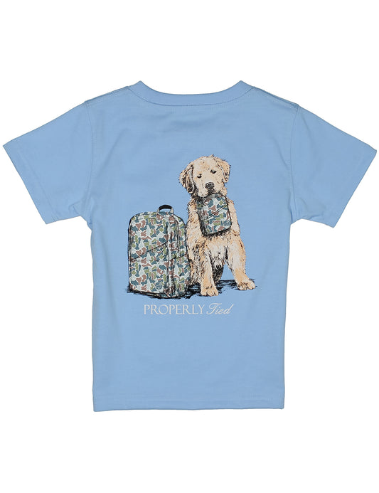 Boys Study Buddy Sort Sleeve Light Blue
