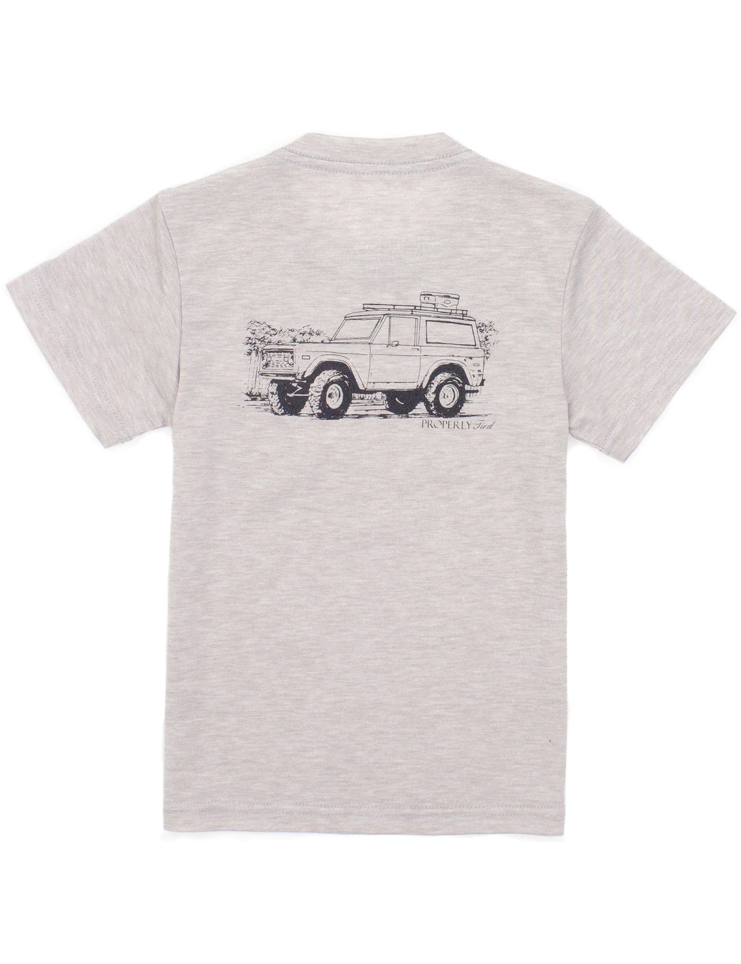 Boys Portland Pocket Tee SS 4x4 Ice Grey