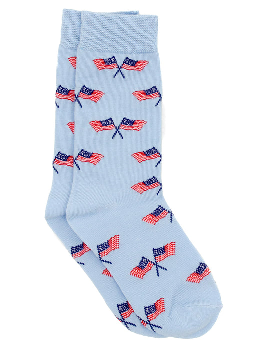 Boys Lucky Duck Socks Freedom Flag