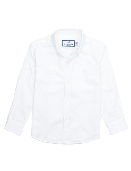 Properly Tied Boys Park Avenue Dress Shirt - White