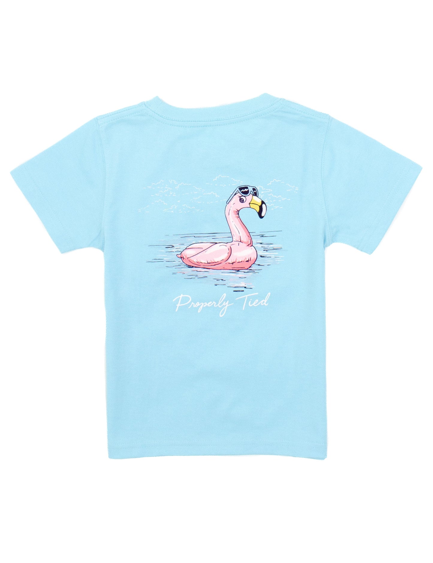 Properly Tied Flamingo Float SS Aqua