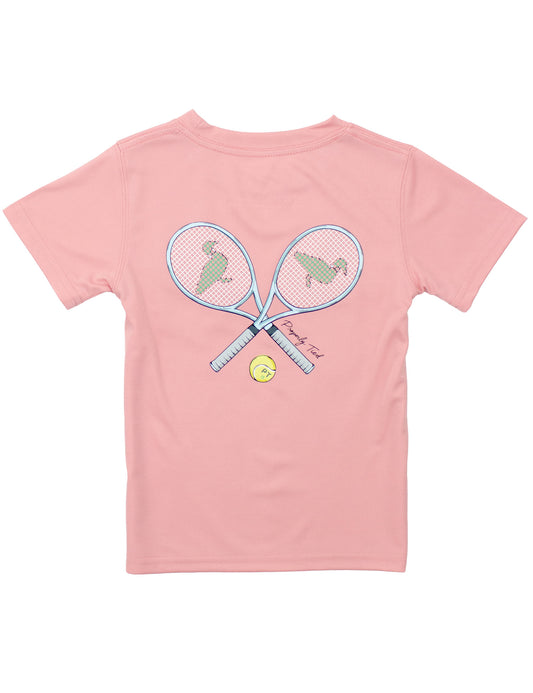 Girls Performance Tee Short Sleeve Tennis Blush