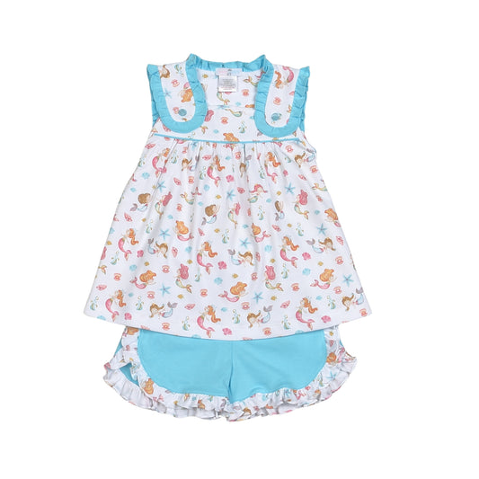 Mermaids Pima Short Set