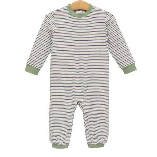 Miller Romper - Pine Cover Stripe