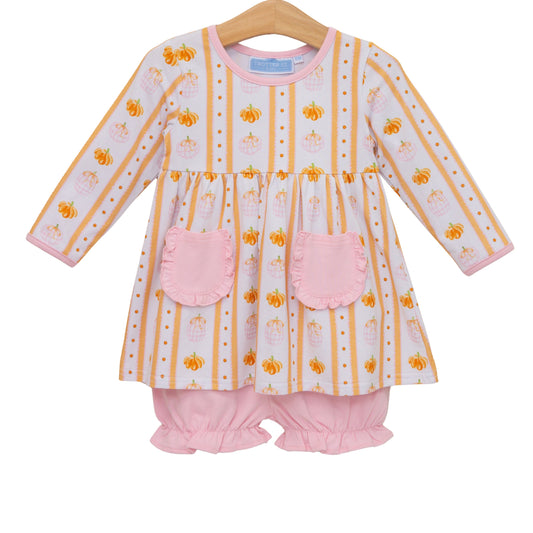Pumpkin Patch Scalloped Bloomer Set