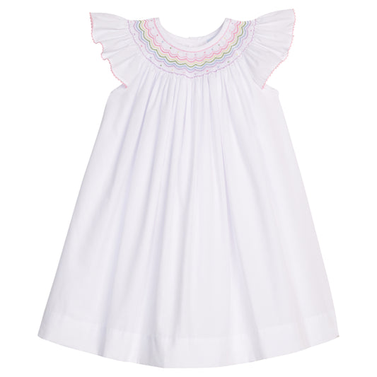 Smocked Bishop Dress - Rainbow