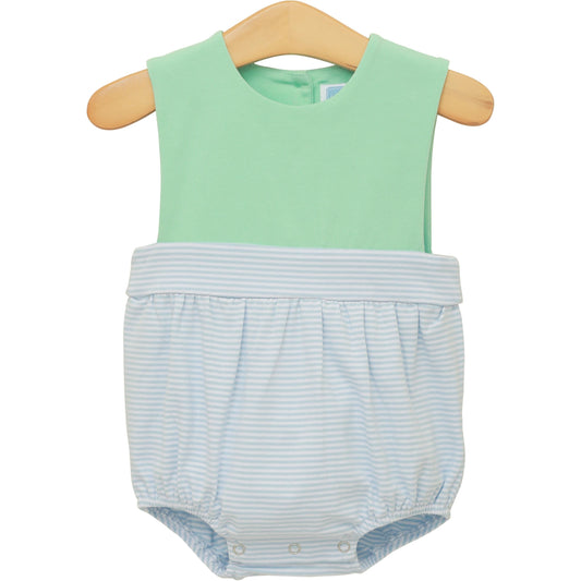 Bentley Bubble - Green Stripe/Light Blue