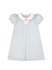 Timeless Tab Dress - Baby Blue Minigingham