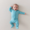 Kyte Zipper Footie - Makai