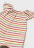 Baby Striped Crochet Romper