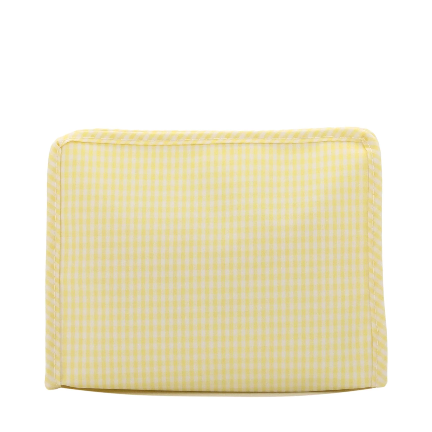 Roadie Large Zip pouch - Gingham Buttercup