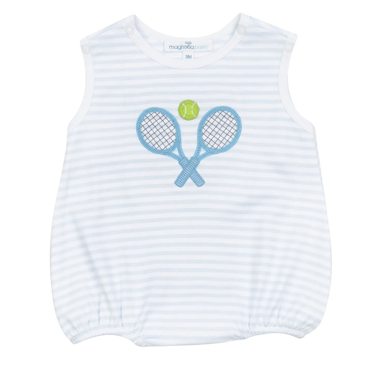 Courtside Cuties Applique Bubble - Light Blue