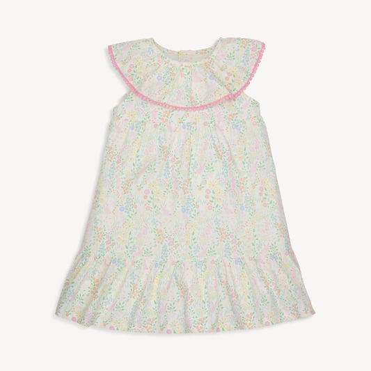 Hoppy Garden Cotton Poplin Magnetic Easy Peasy Sleeveless Dress