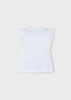 Girl Crochet Details T-Shirt -White