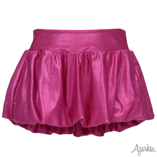 Hot Pink Shimmer Bubble Skort