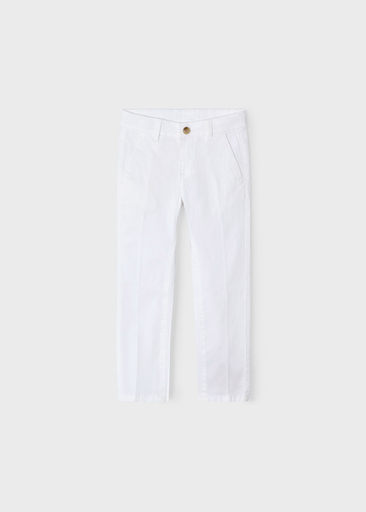 Boy Classic Chino Pants - White