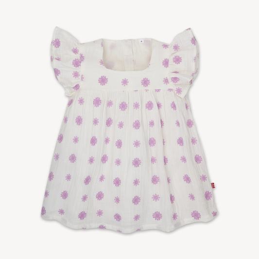 Playground Pals Cotton Gauze Magnetic Easy Peasy Short Sleeve Dress