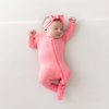 Kyte Zipper Footie - Guava