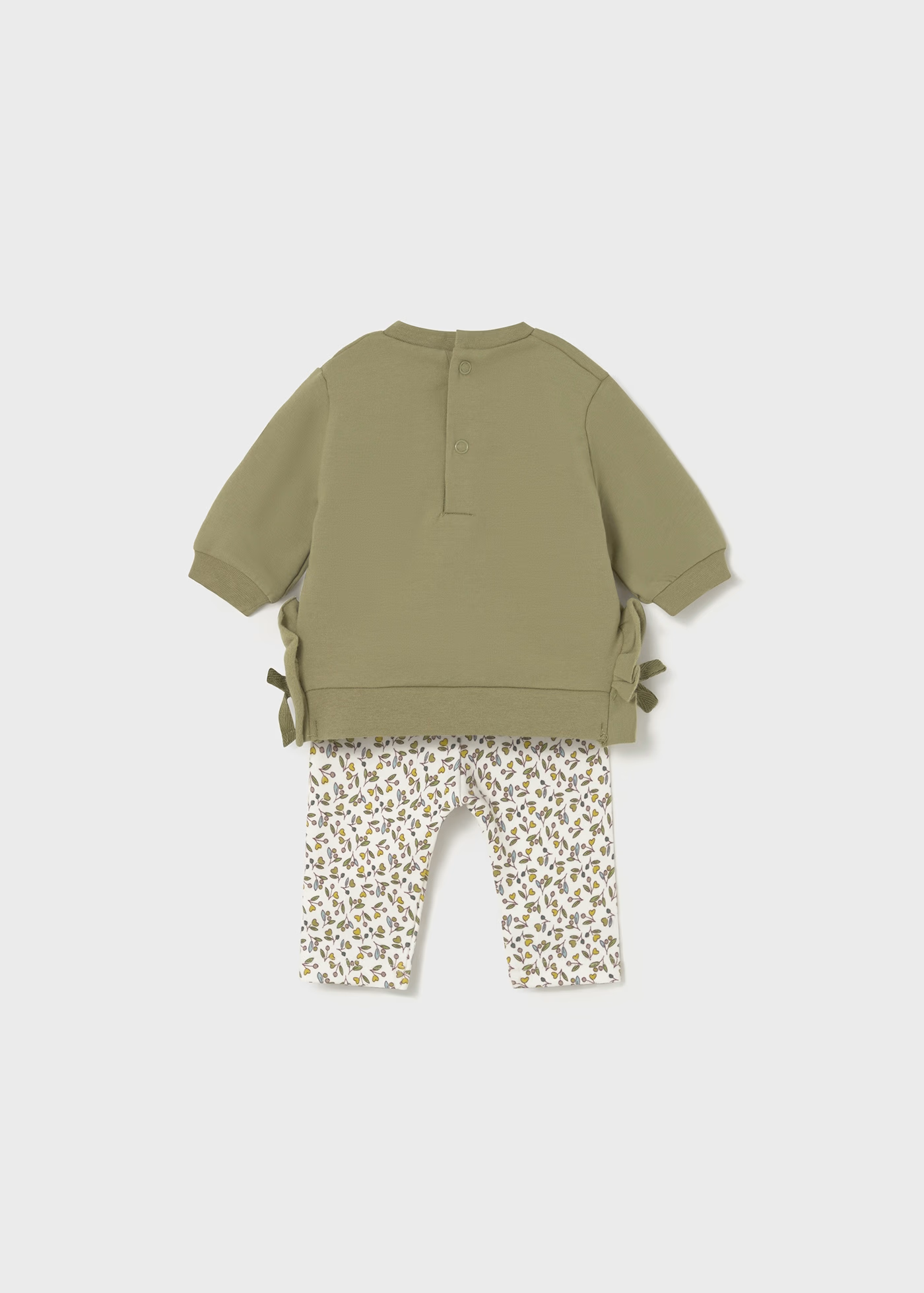 Newborn Girl 4-Piece Set - Olive
