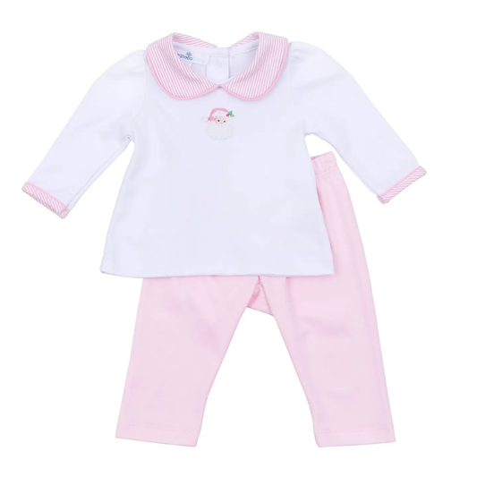 Santa Baby Embroidered Collared Set