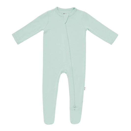 Kyte Zipper Footie - Sage